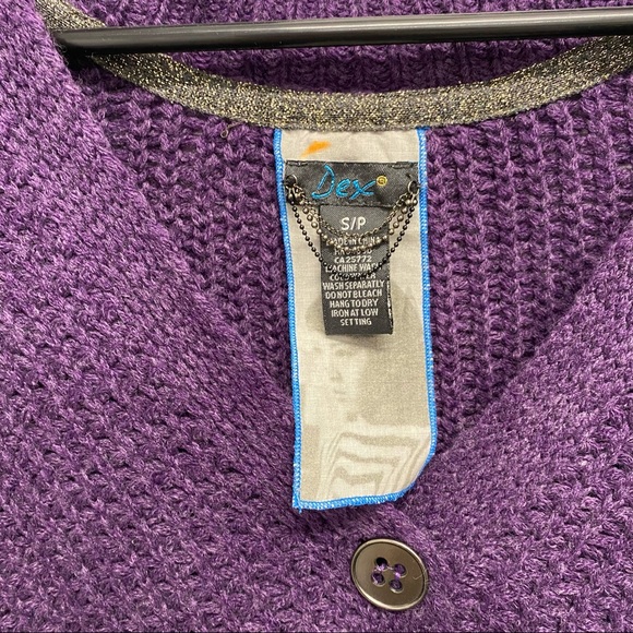 ✨NEW✨ VINTAGE-LIKE PURPLE CARDIGAN - Picture 3 of 8